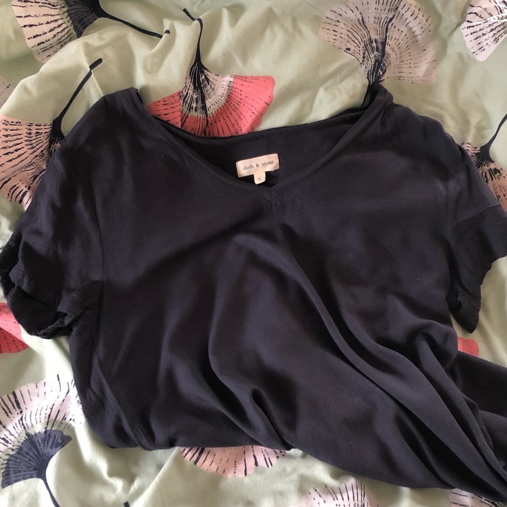 Cloth & Stone Grey Blue T Shirt